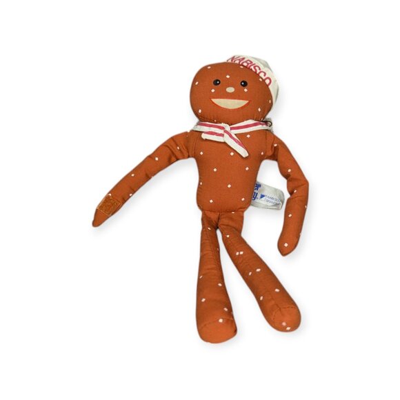 Vintage Nabisco 10" Tall Mr. Salty Stuffed Plush Pretzel Doll Sailor Hat - Picture 3 of 11